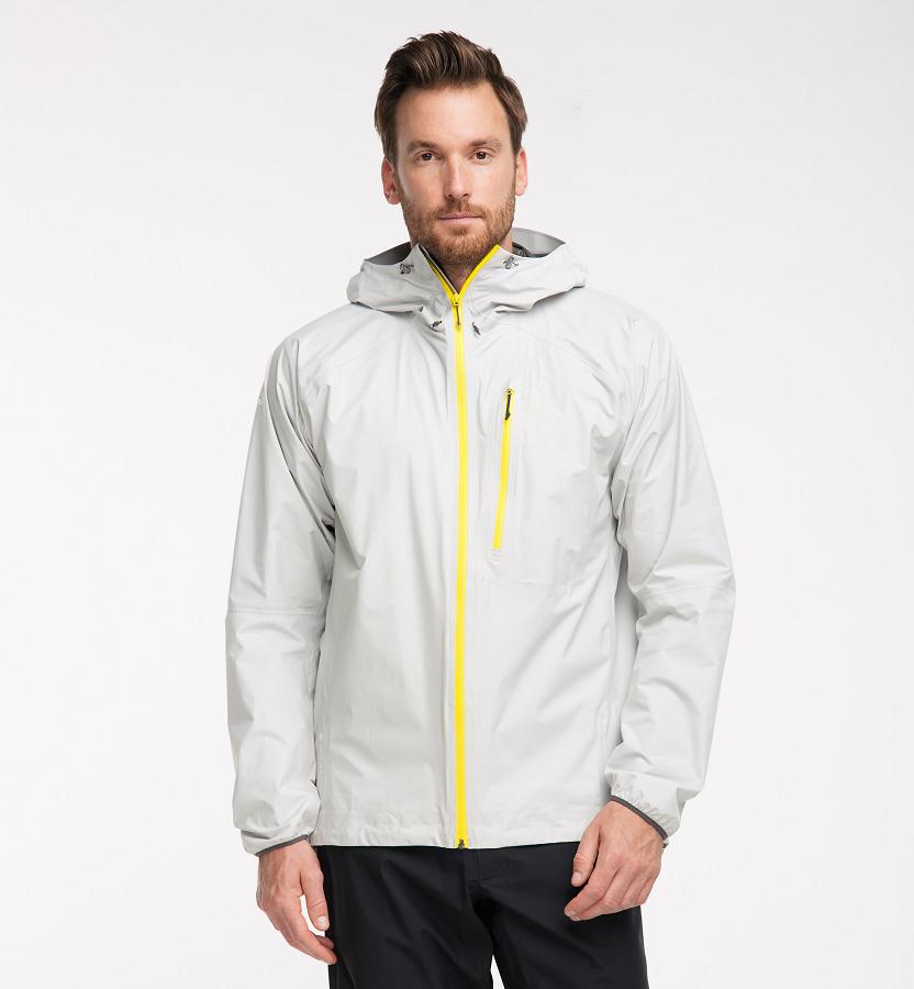 Haglöfs Mens L.I.M Waterproof Jacket Grey New Zealand 43890KCDW